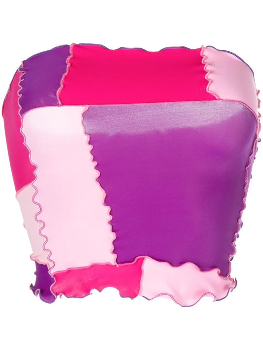 Colour-Block Bandeau Top
