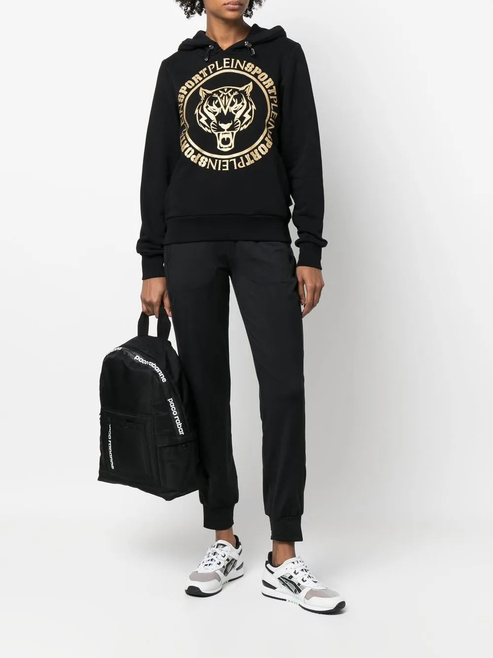 Logo-Print Tiger Hoodie