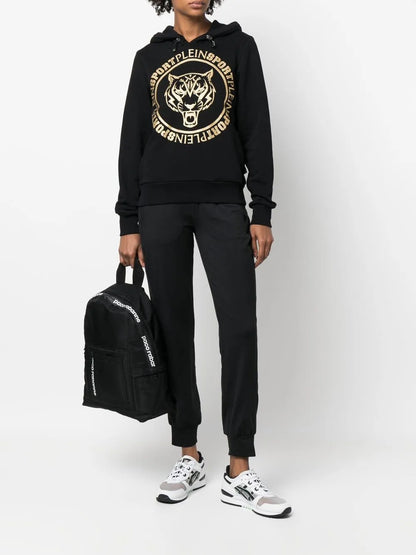 Logo-Print Tiger Hoodie