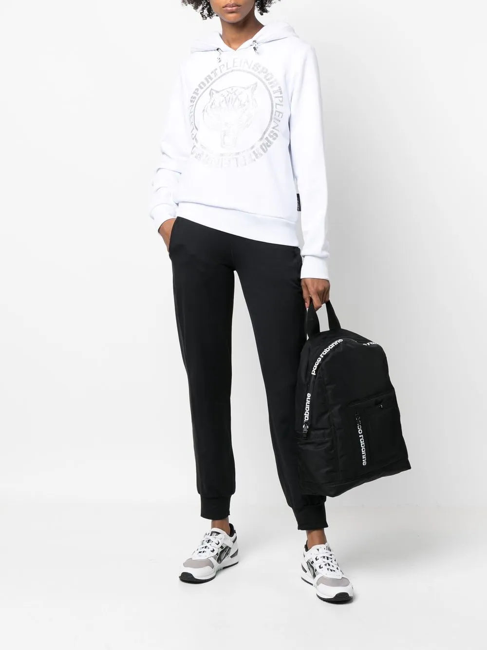 Logo-Print Tiger Hoodie
