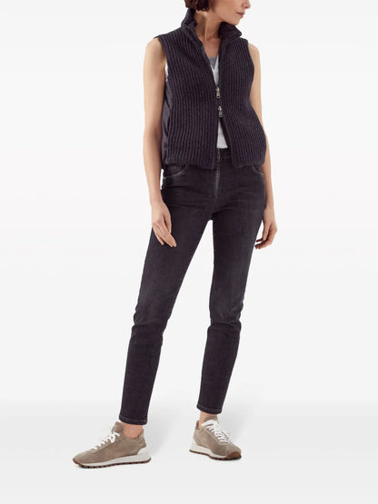 Reversible Padded Zip-Up Gilet