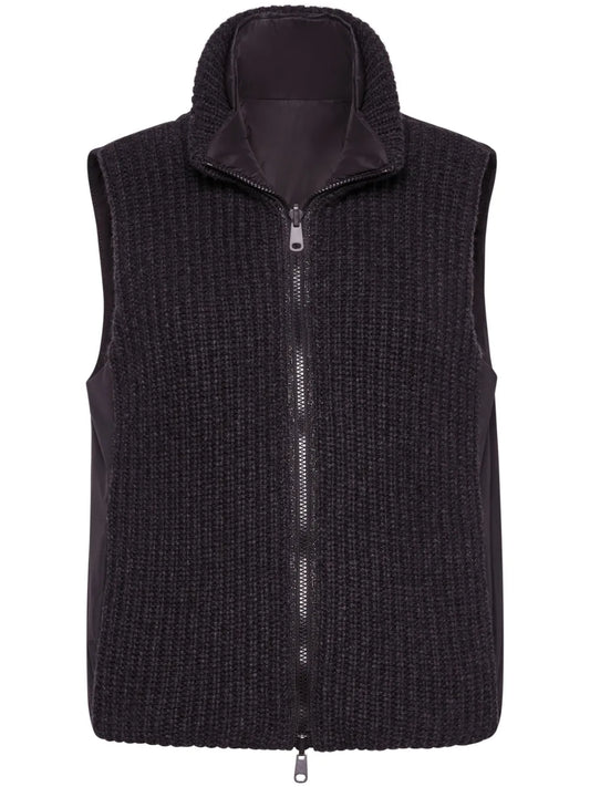 Reversible Padded Zip-Up Gilet