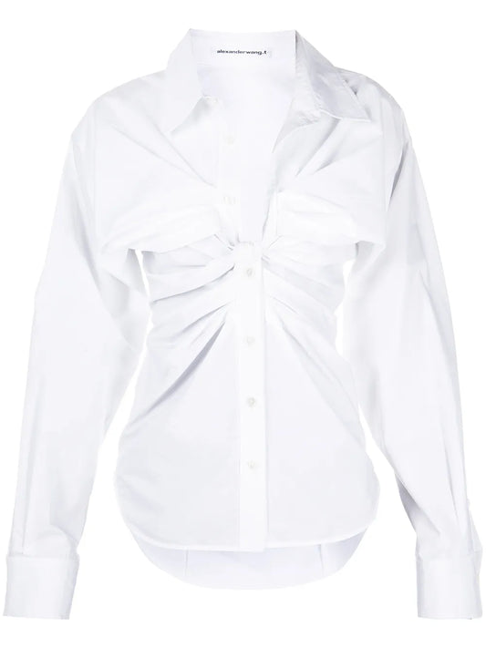 Twist Front Shirt Dress