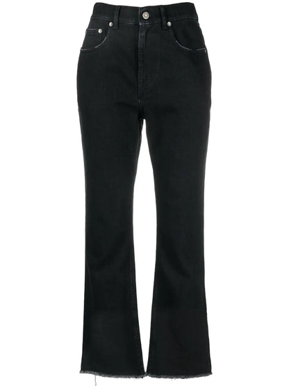 Cropped Straight-Leg Jeans