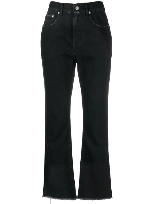 Cropped Straight-Leg Jeans