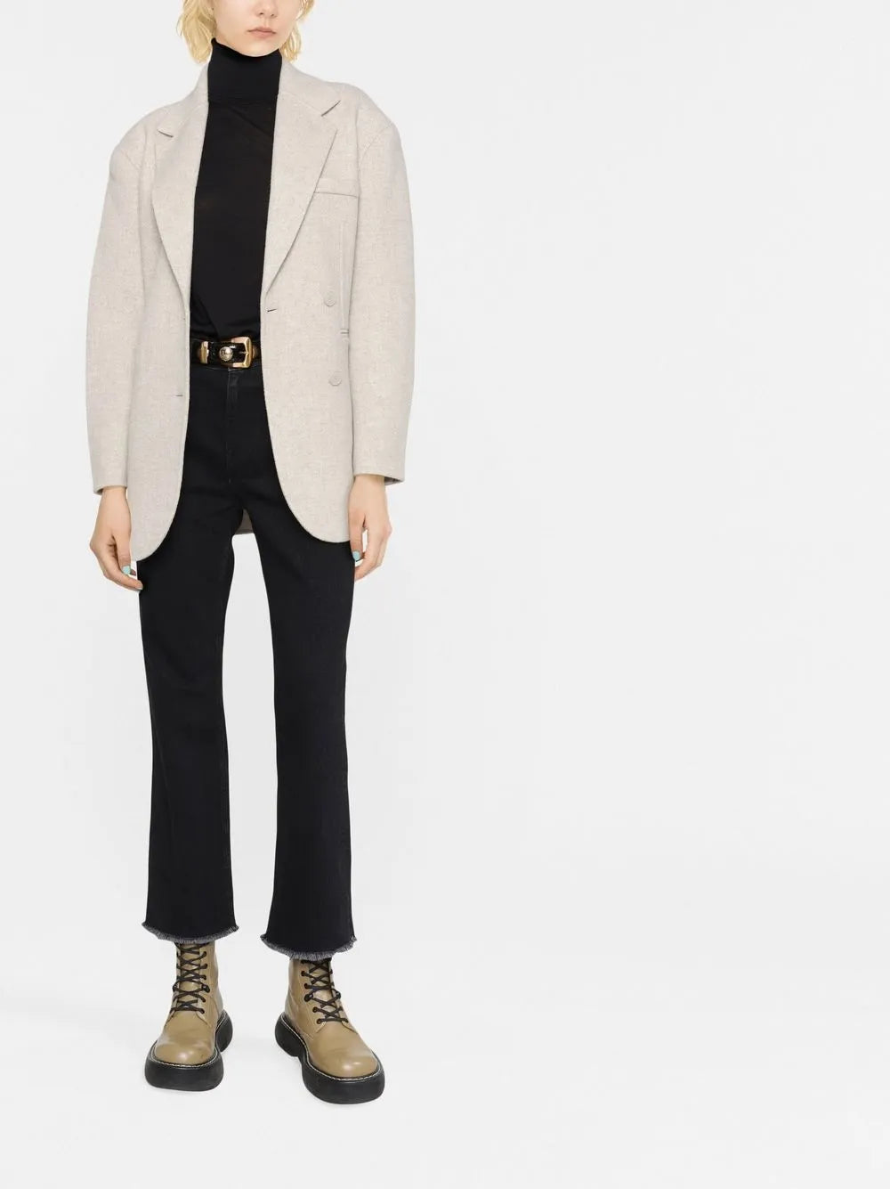 Cropped Straight-Leg Jeans