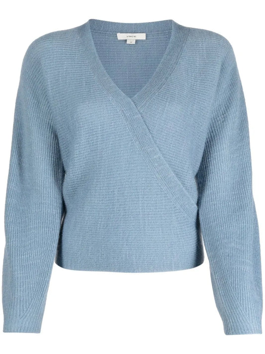 Long-Sleeve Wrap Jumper