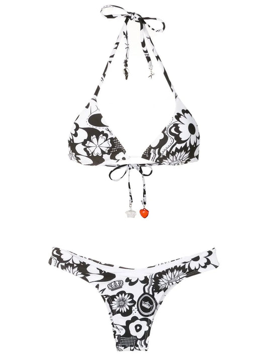 Floral-Print Bikini Set