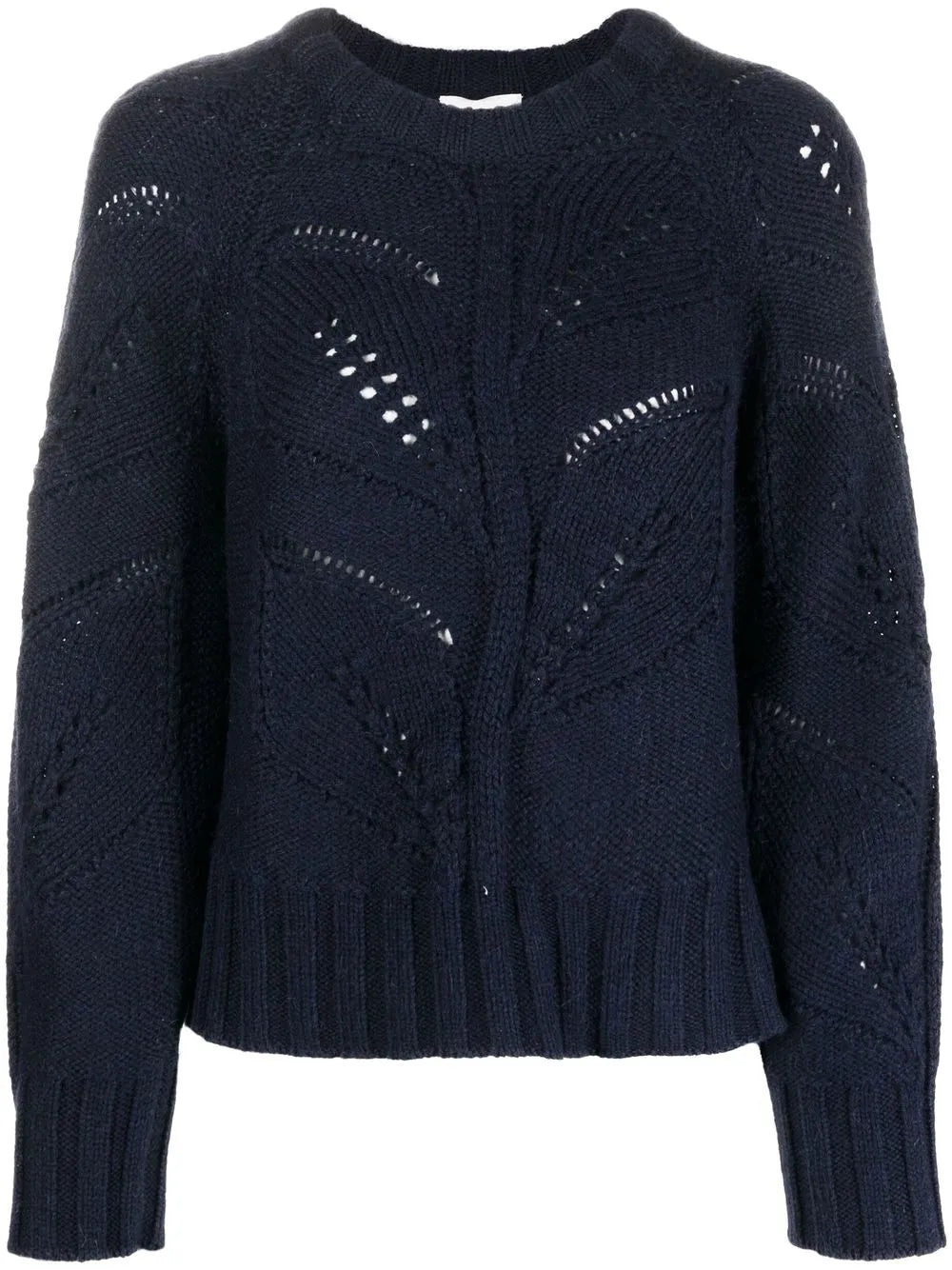 Open-Knit Ribbed Sweater