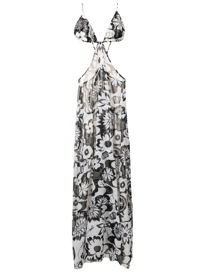 Floral-Print Maxi Dress