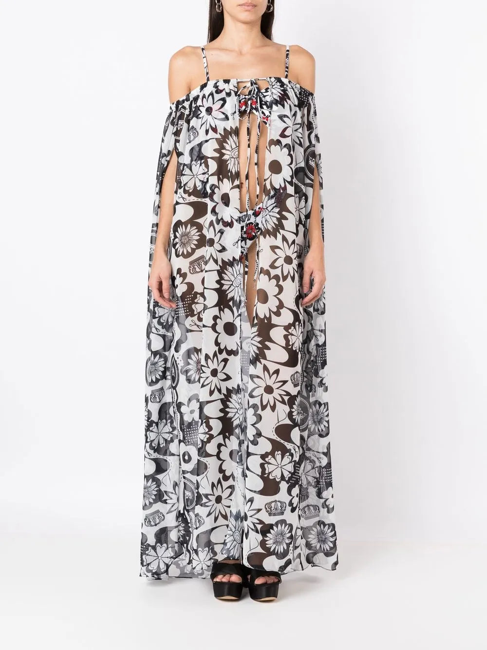 Floral-Print Beach Dress