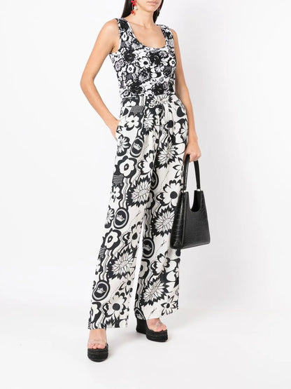 Floral-Print Vest