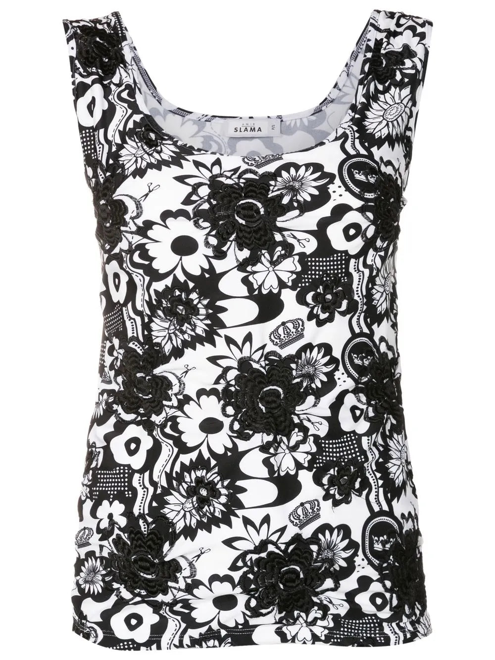 Floral-Print Vest