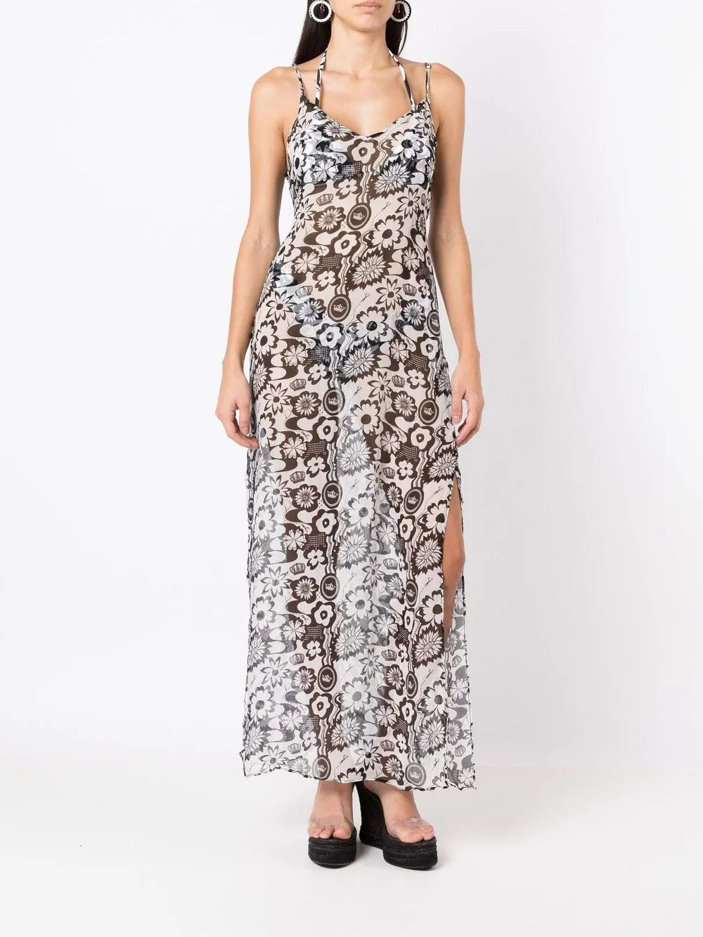 Floral-Print Beach Dress