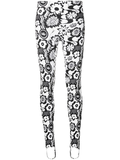 Floral-Print High-Waisted Leggings