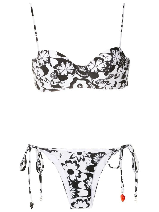 Floral-Print Bikini Set