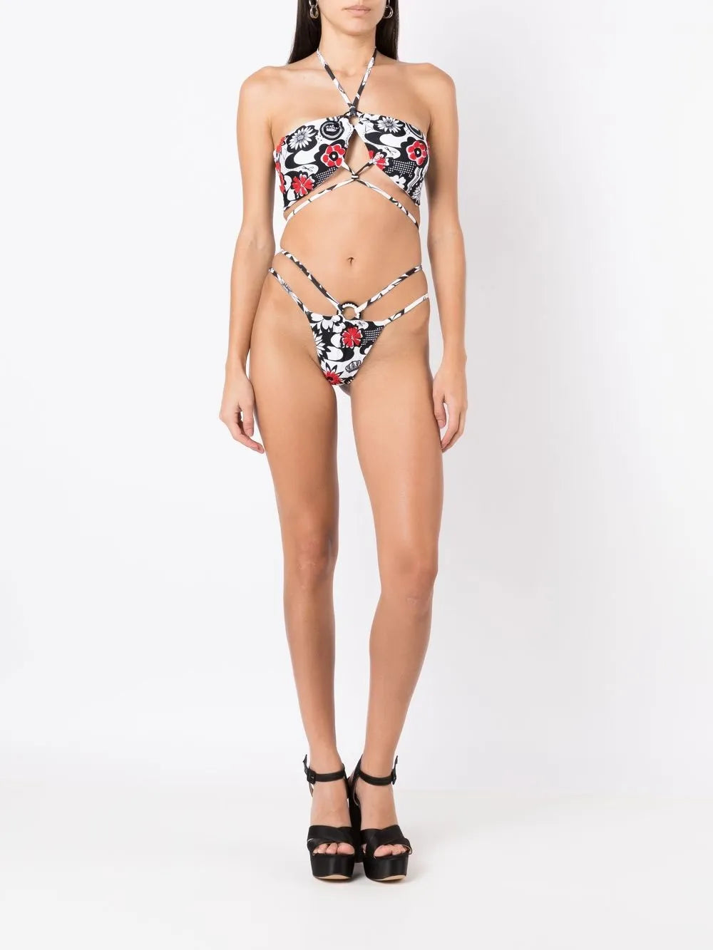 Floral-Print Bikini Set