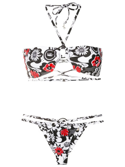 Floral-Print Bikini Set