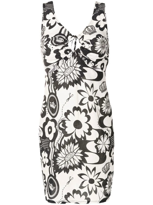 Floral-Print Mini Dress