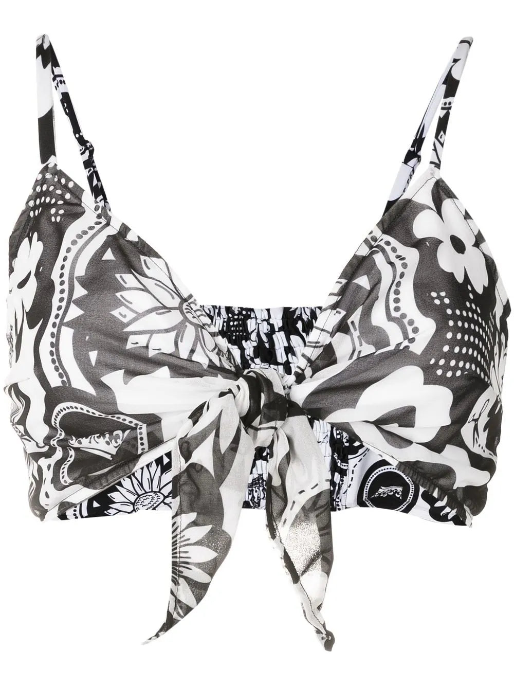 Floral-Print Crop Top