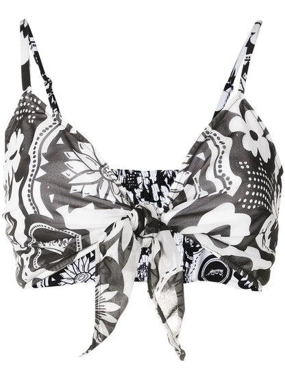 Floral-Print Crop Top