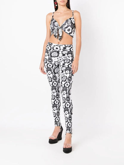 Floral-Print Crop Top