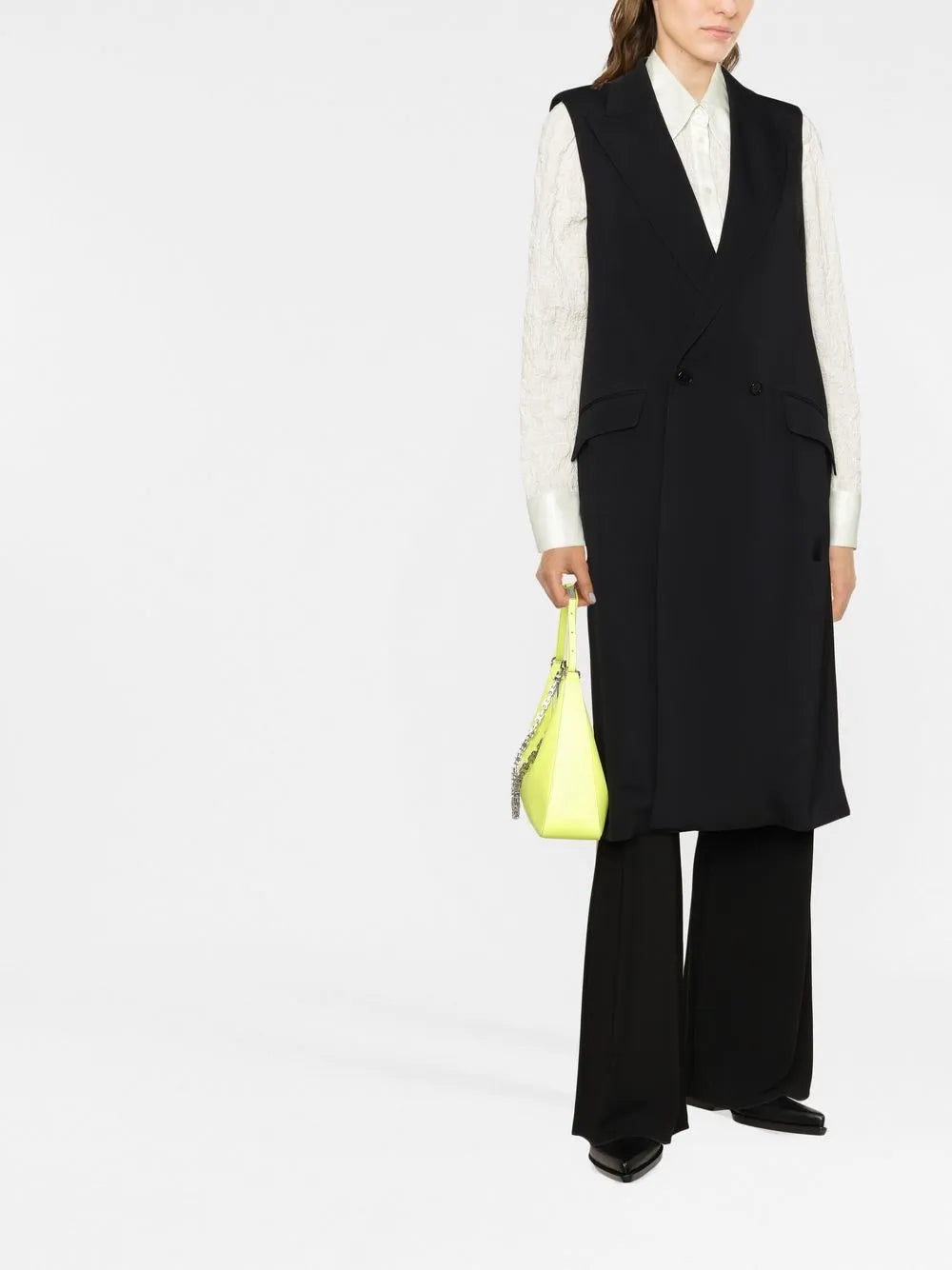 Peak-Lapels Double-Breasted Vest