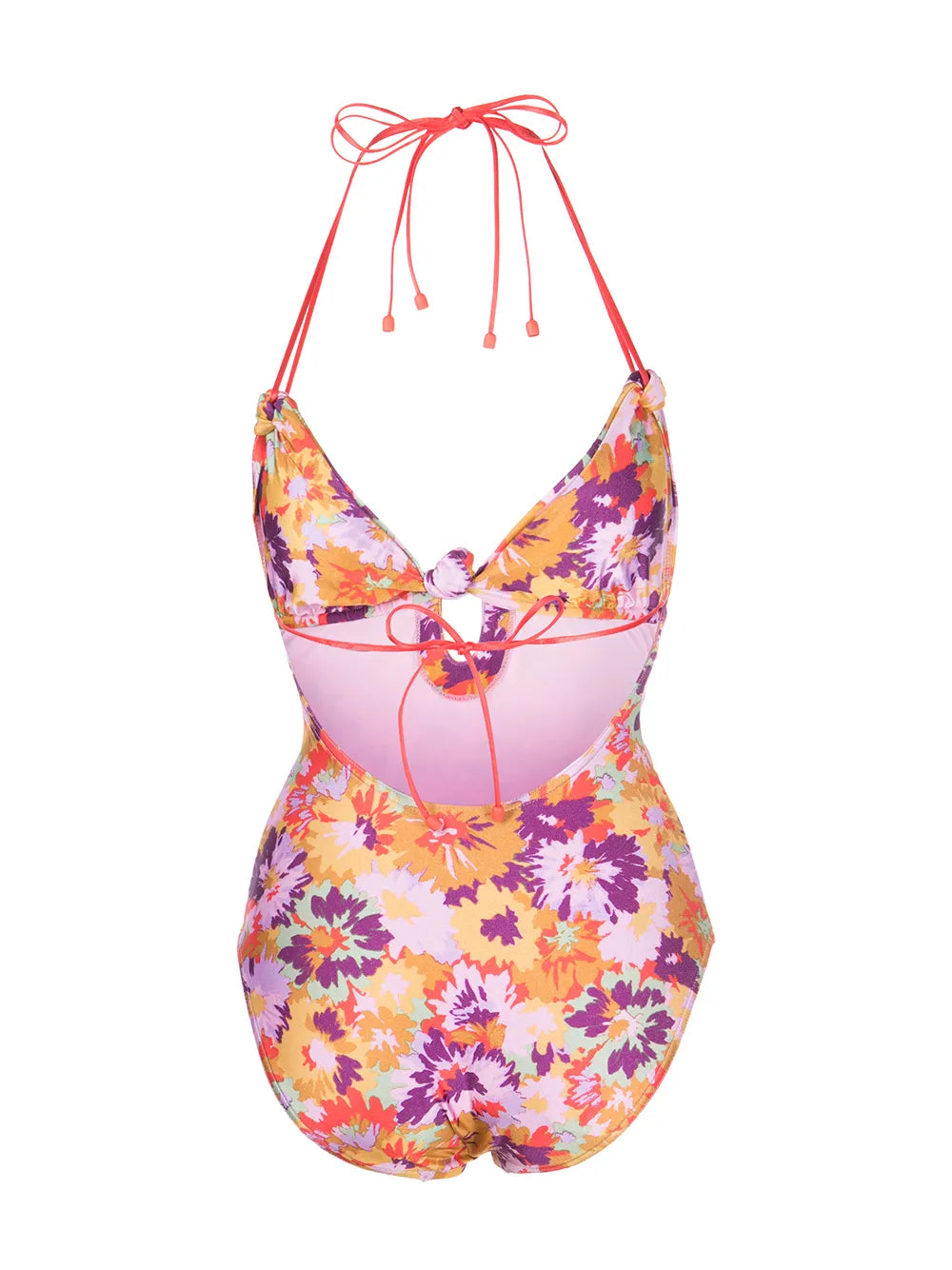 Floral-Print Knotted One-Piece