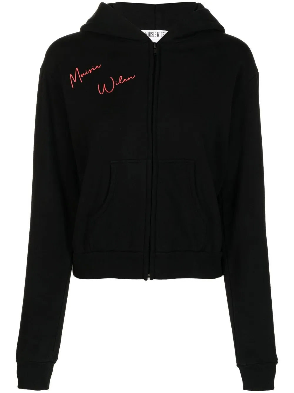 Graphic-Print Zipped Hoodie