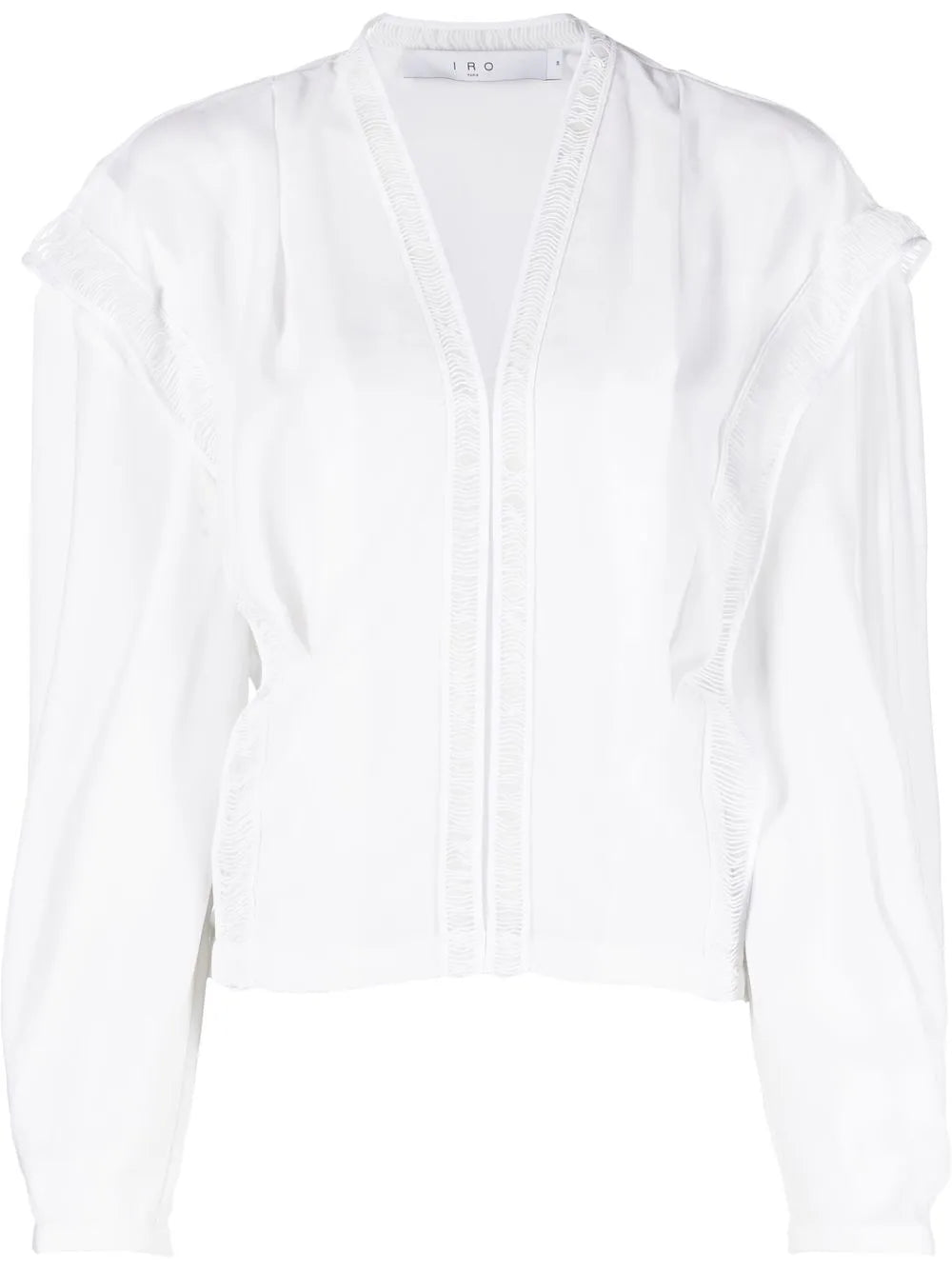 Elea Lace-Detail V-Neck Blouse