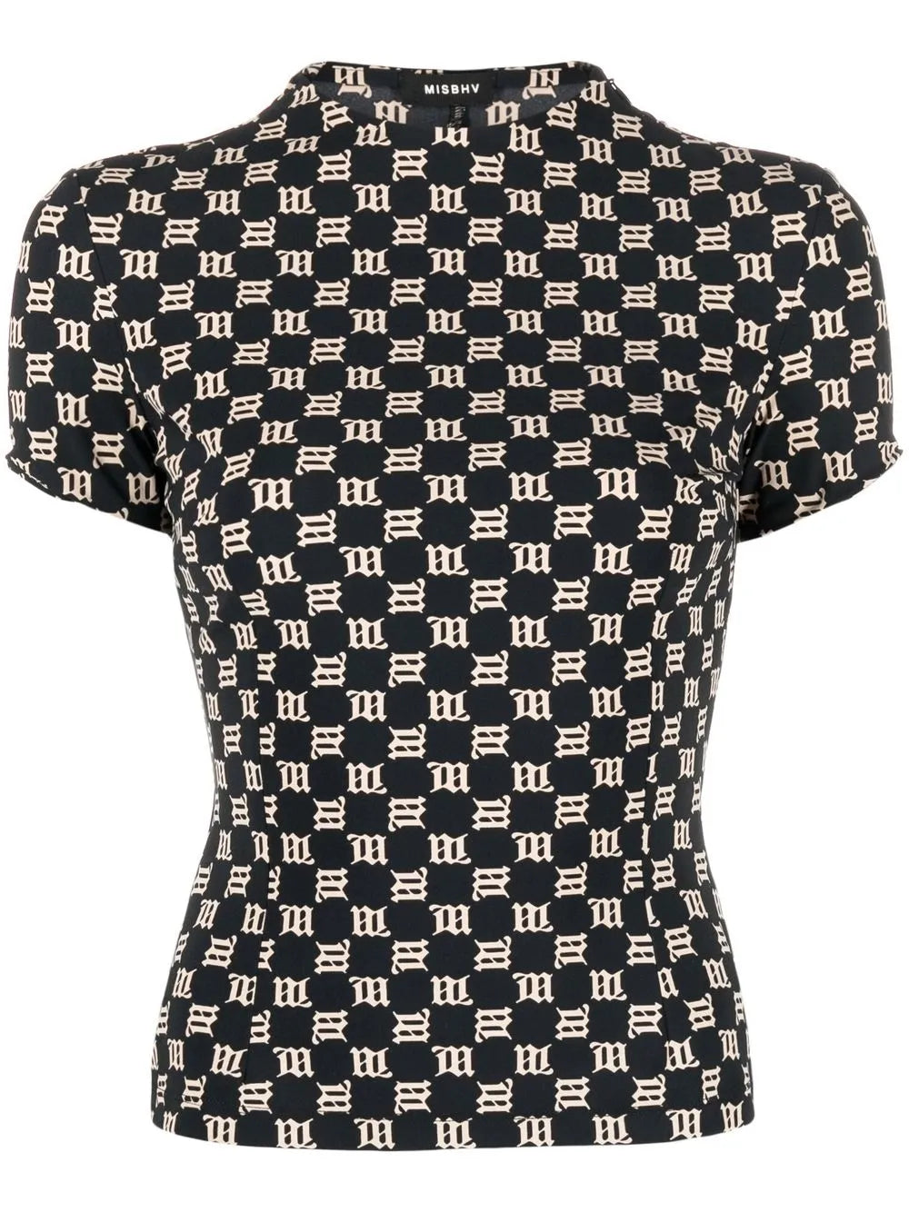 Monogram-Print Slim T-Shirt