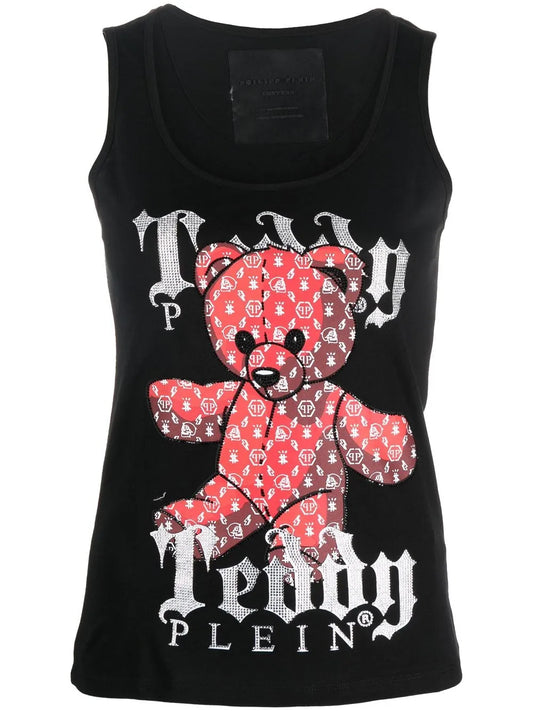 Teddy Plein Sleeveless Tank Top