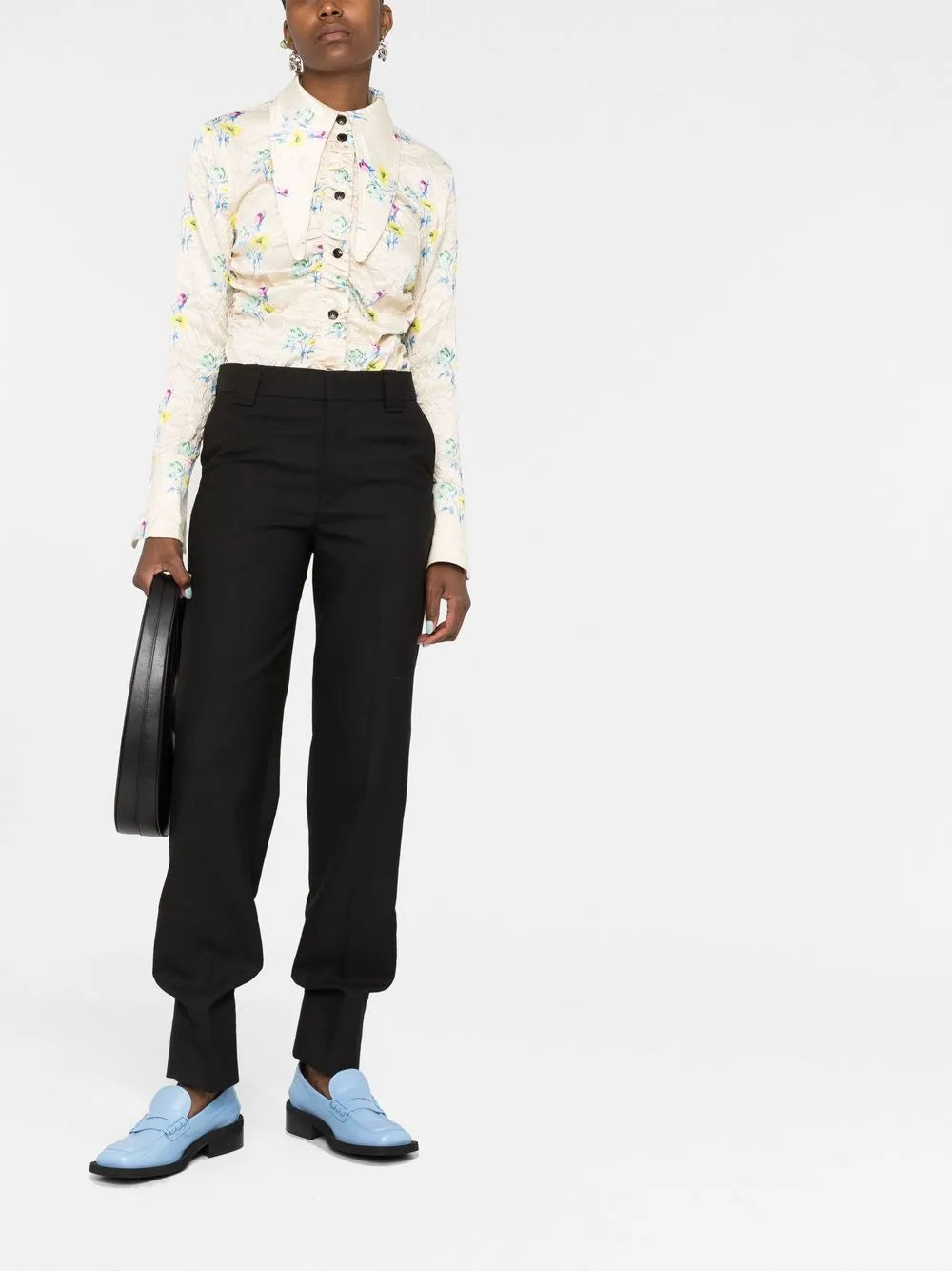 Tapered Cuff Tailored Trousers