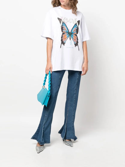 Butterfly-Print Short-Sleeve T-Shirt
