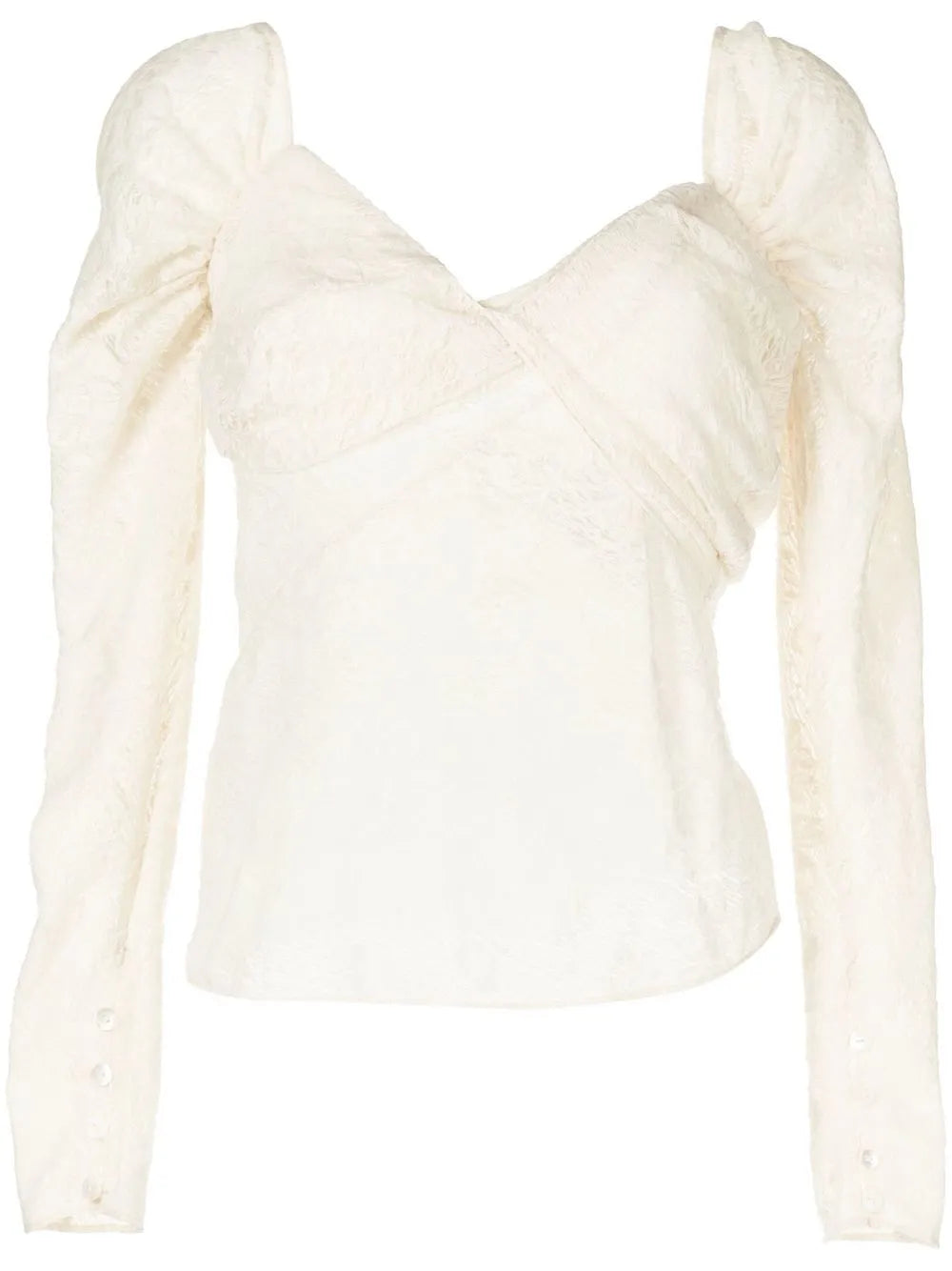 Semi-Sheer Lace Top