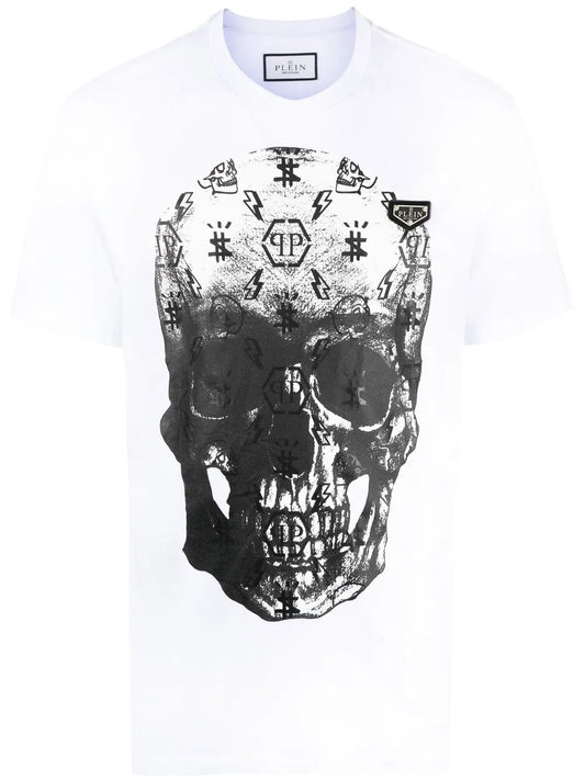 Skull-Print Short-Sleeve T-Shirt