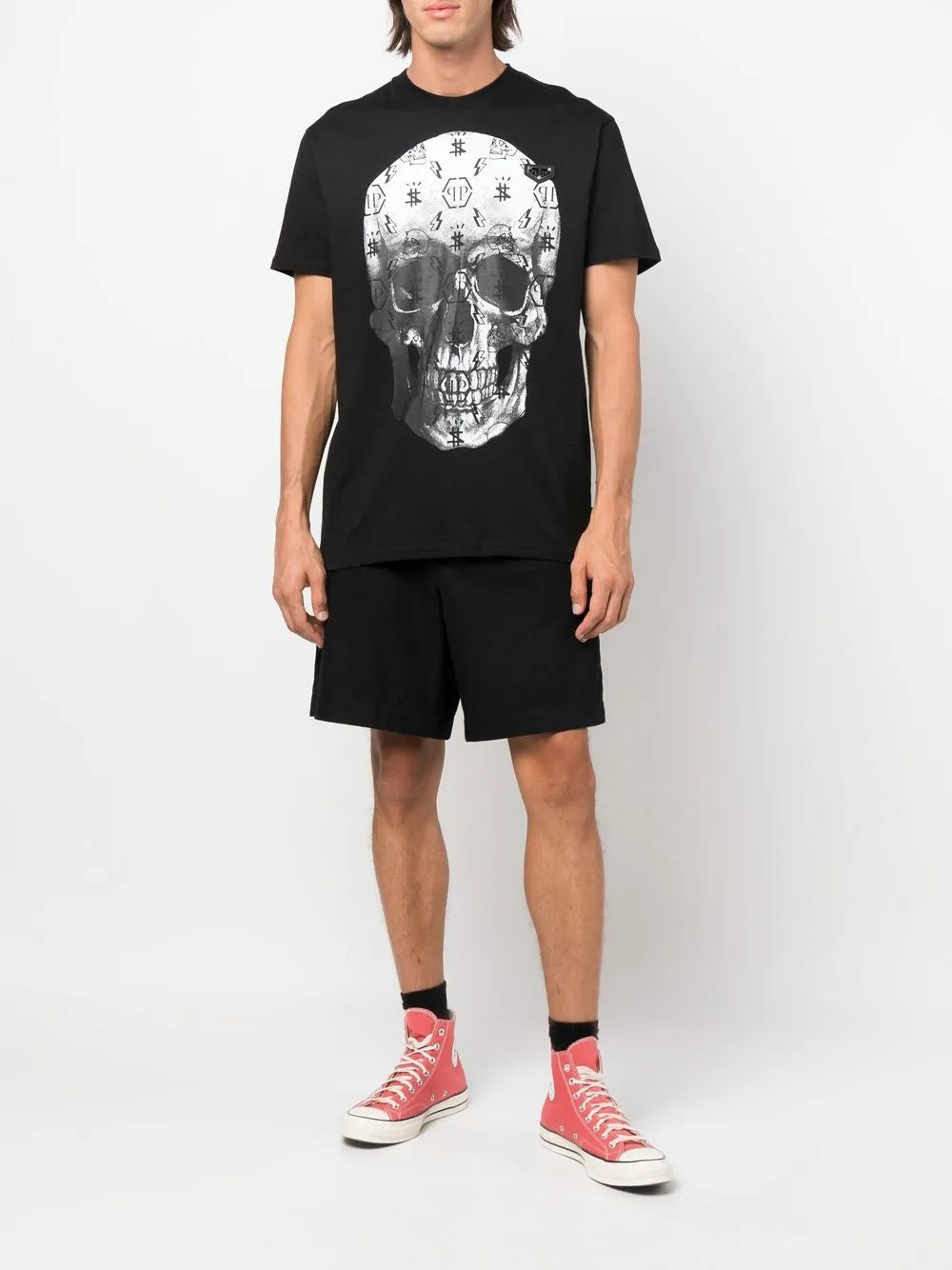Skull-Print Short-Sleeve T-Shirt