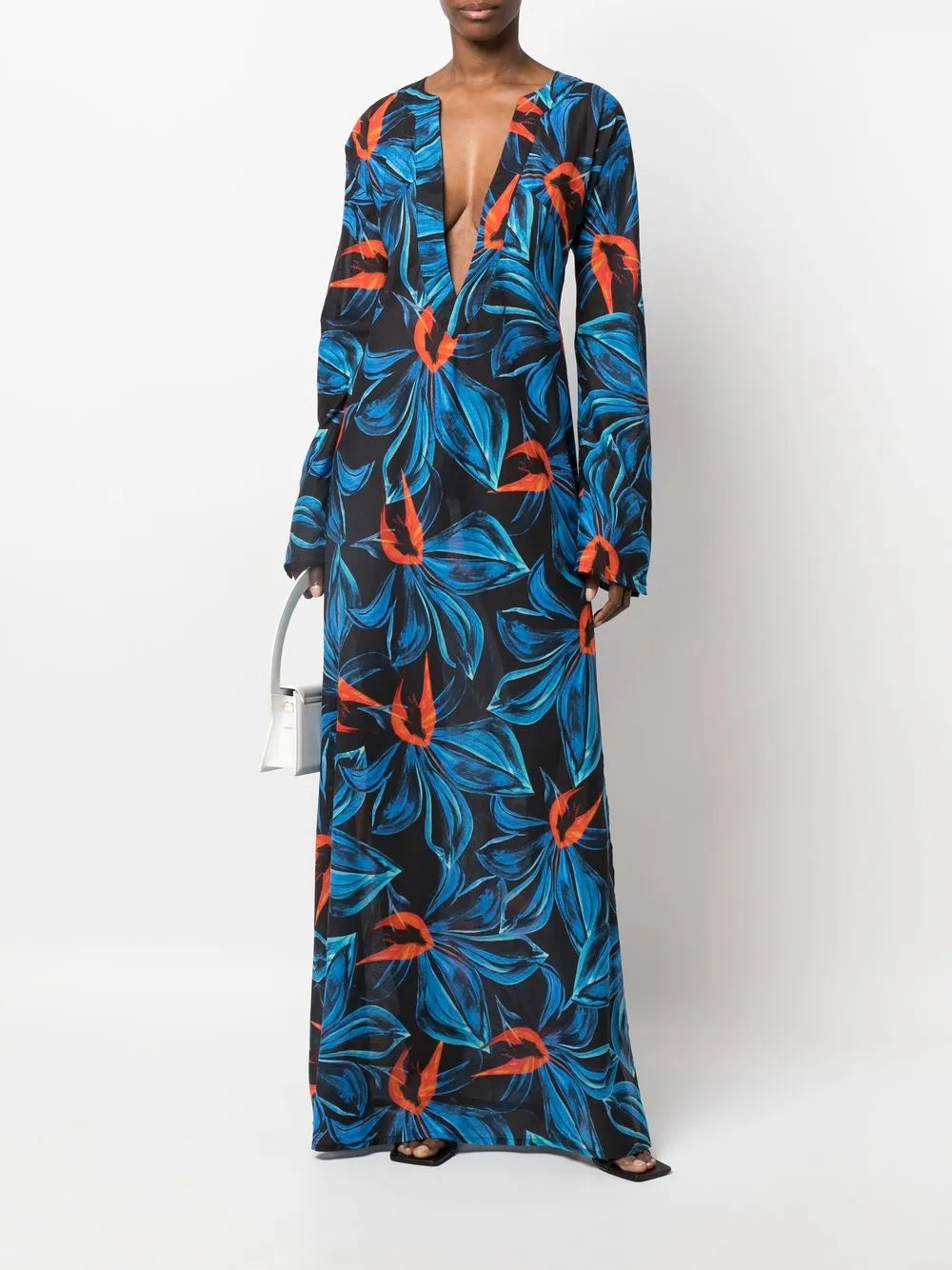 All-Over Abstract-Print Dress
