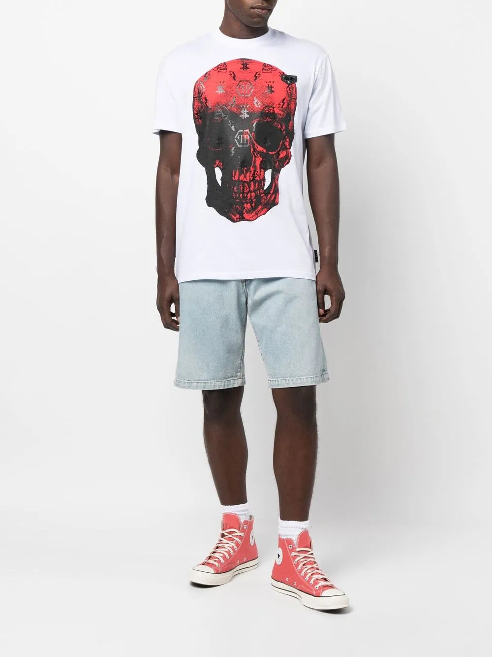 Skull-Print Short-Sleeve T-Shirt
