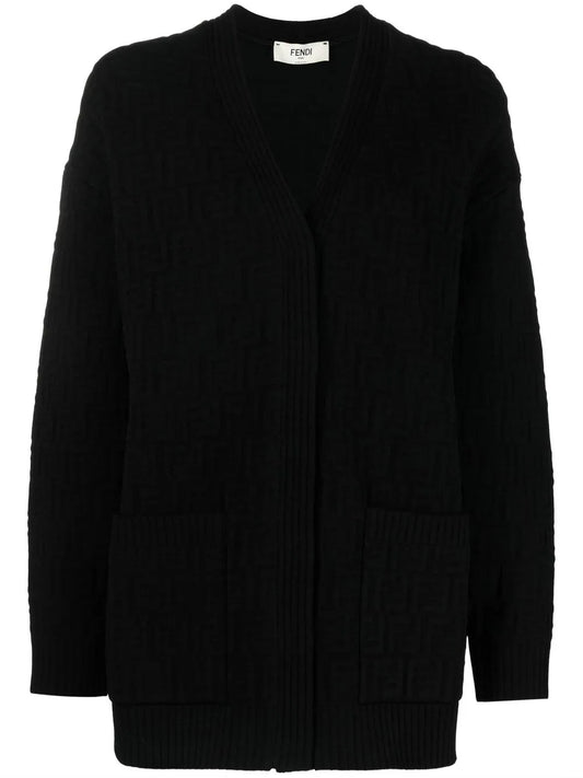 Ff-Embossed Monogram Cardigan