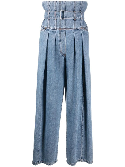 High-Waisted Wide-Leg Jeans