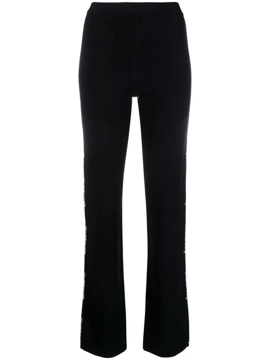 Logo-Tape Detail Trousers