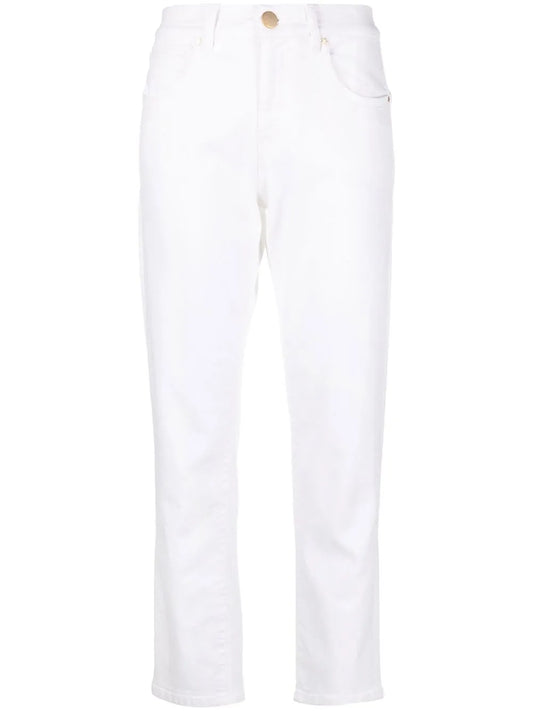 Tapered Stretch-Cotton Trousers