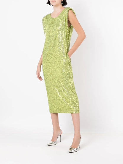 All-Over Sequin Shift Dress