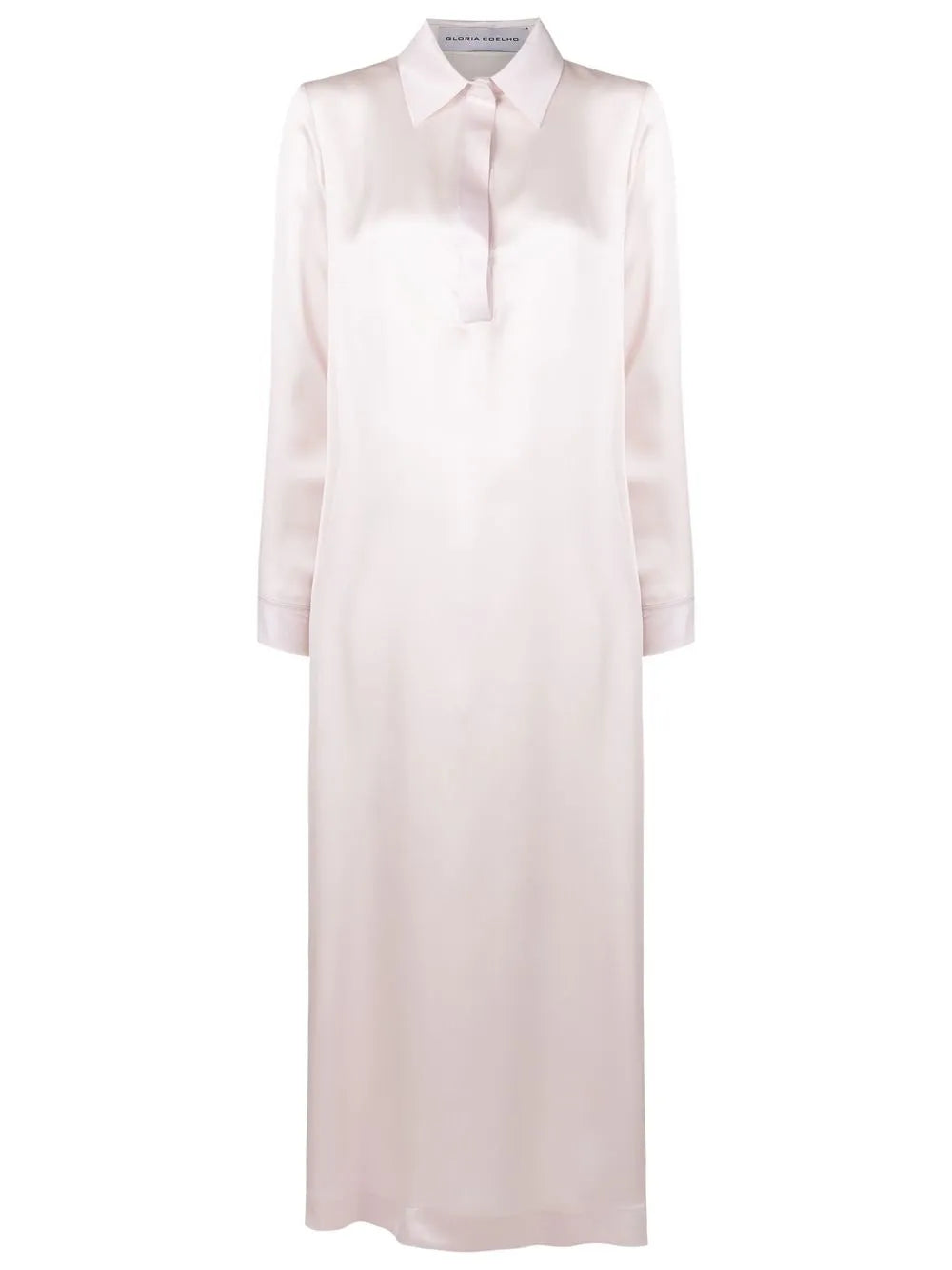 Silk Maxi Shirt Dress