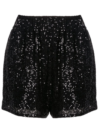 Sequin-Embellished Short Shorts