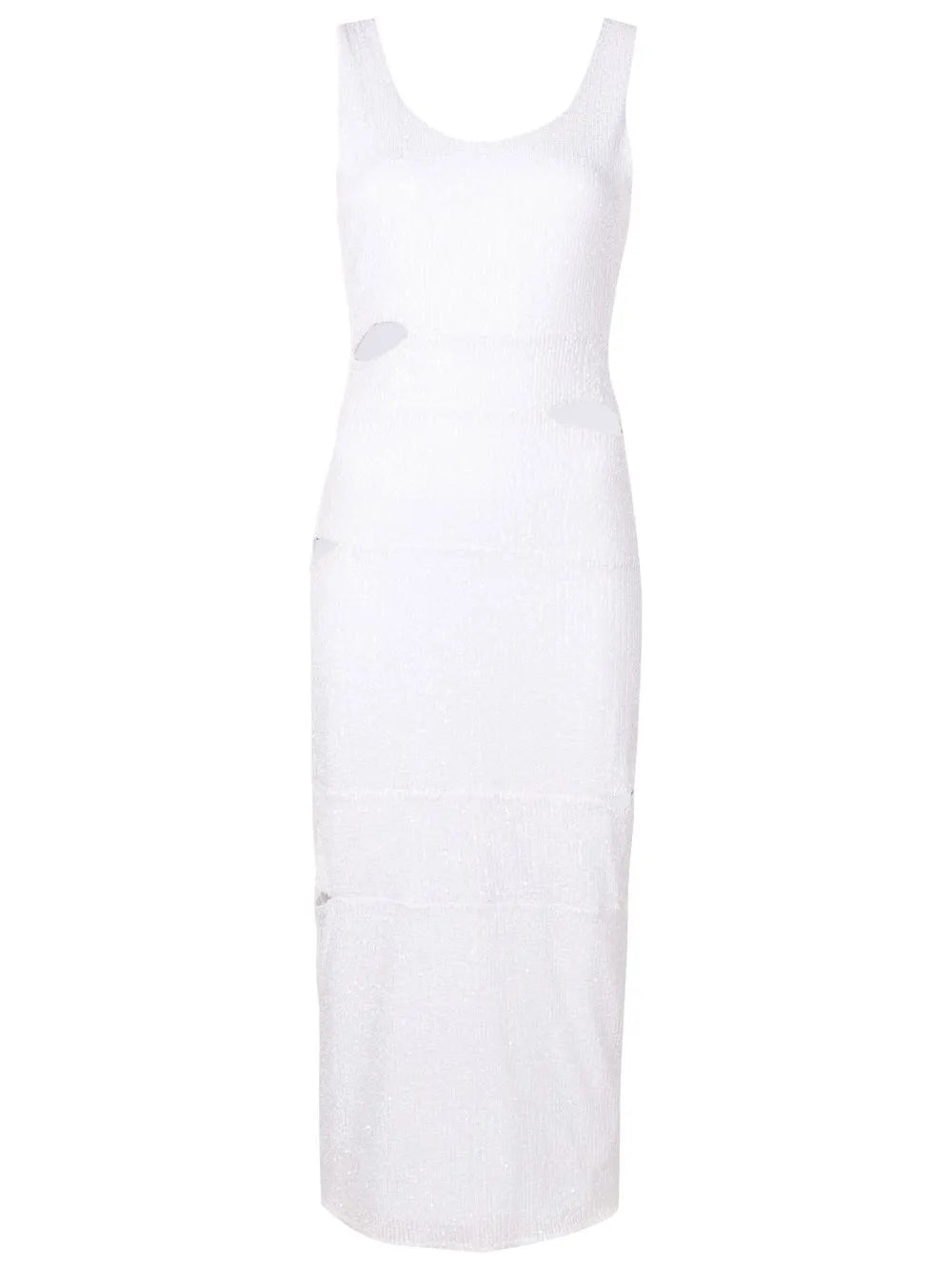 Cut Out-Detail Sleeveless Midi Dress