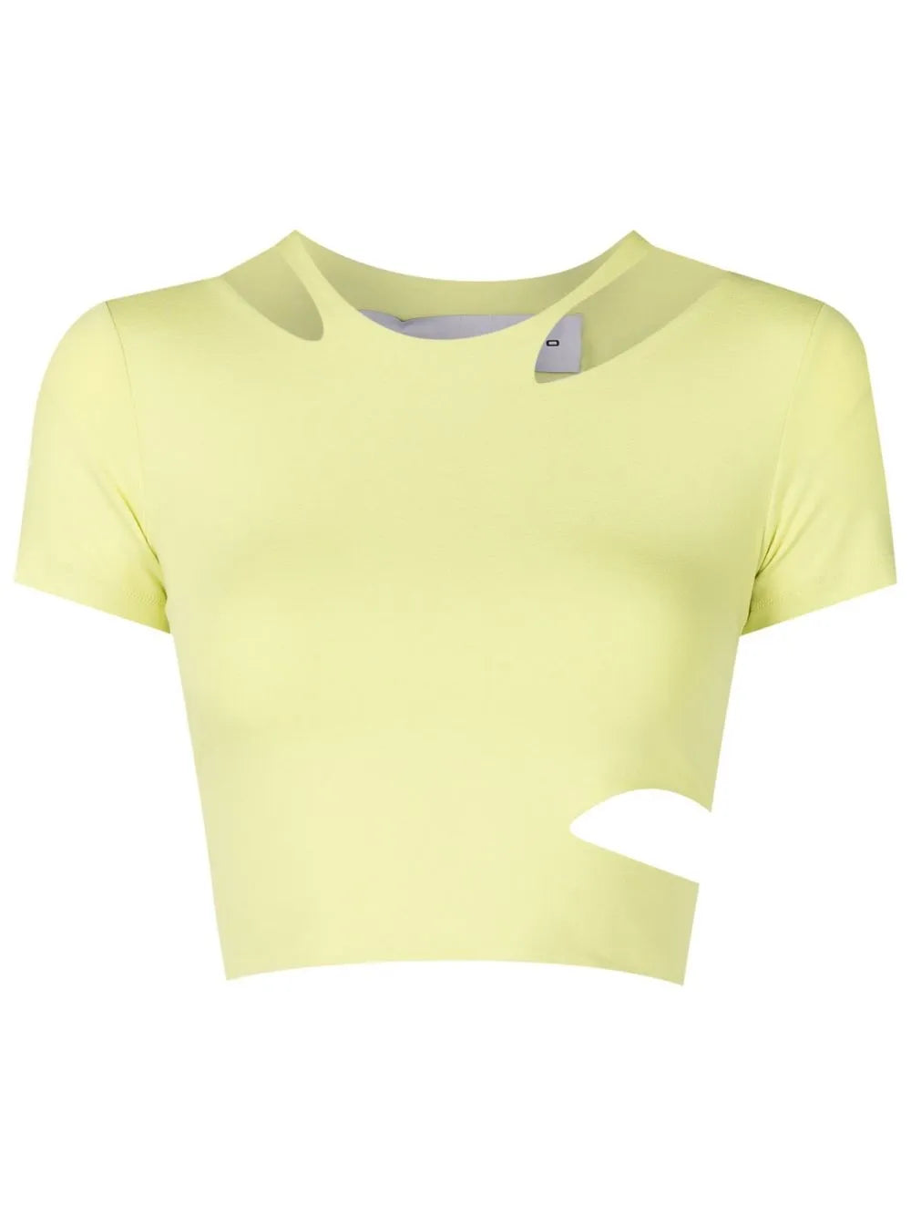 Cut Out-Detail Cropped T-Shirt