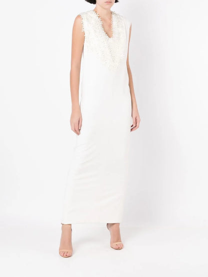 Ruched Sleeveless Maxi Dress