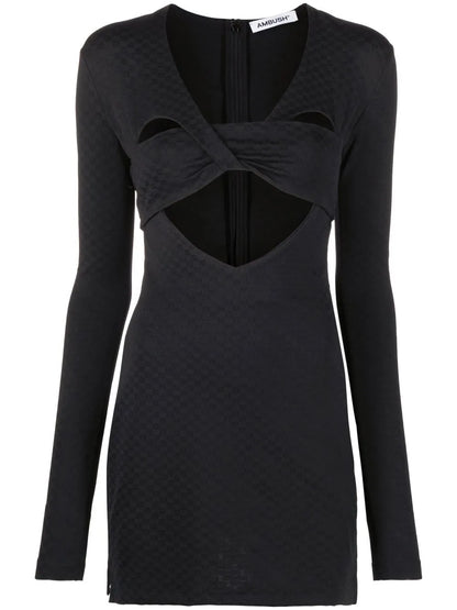 Monogram-Jacquard Mini Dress